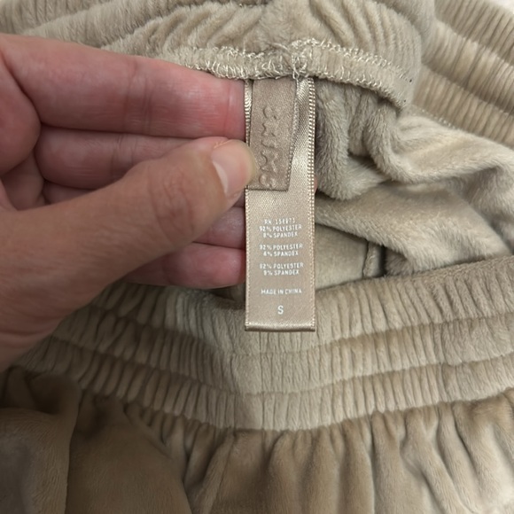 SKIMS Velour Pants small wide Leg Pull On Lounge wear - Picture 7 of 7